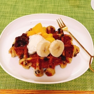 朝食～ワンプレートワッフル